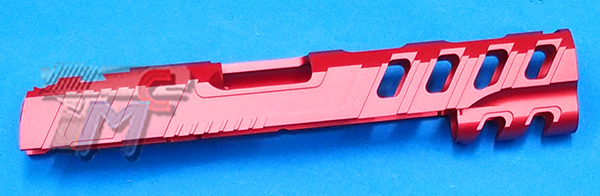 NARCOS Aluminum Phantom Slide for Hi-Cap 5.1 GBB (Red) - Click Image to Close